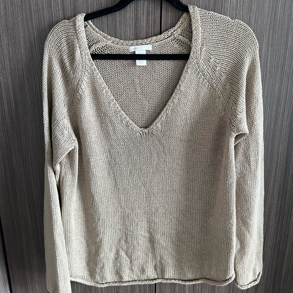 H and m beige knit